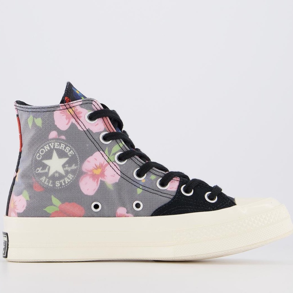 NIB Converse All Star Hi Egret Floral Chuck 70 - Picture 2 of 7